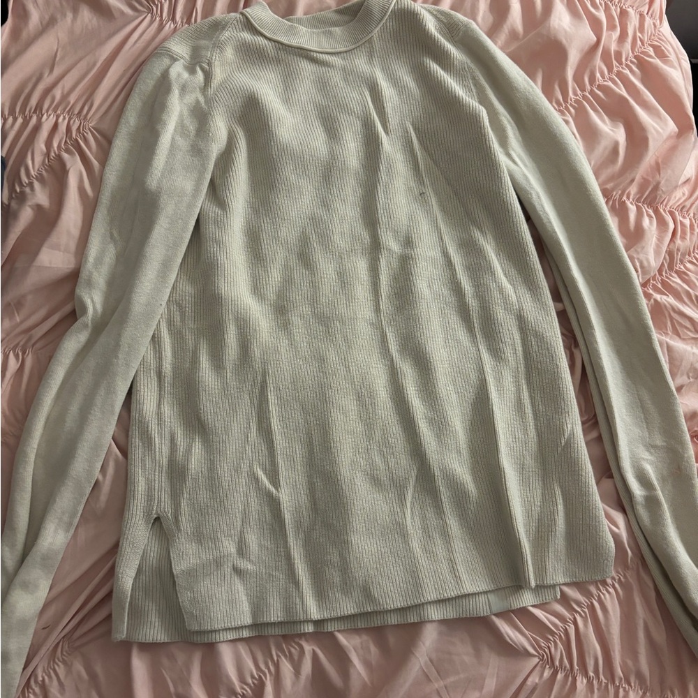lululemon Cozy Cream Ribbed Sweater
